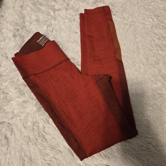 Outdoor Voices Techsweat Zoom Leggings Size XS Color Orange/Red - Picture 8 of 10